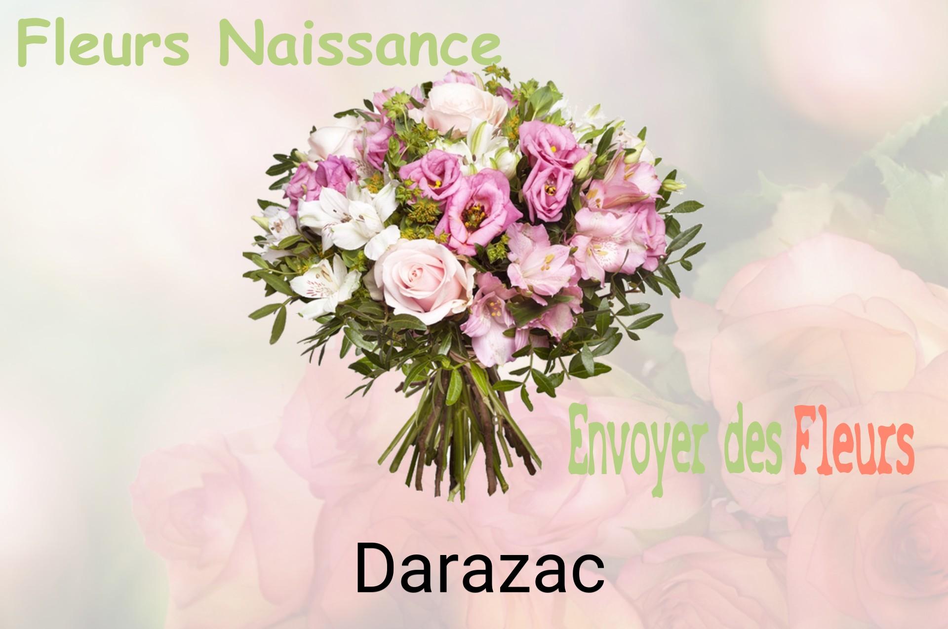 Bouquet de fleurs de naissance livré à Darazac